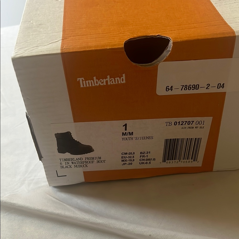 Timberland Youth Waterproof Boots - Black
